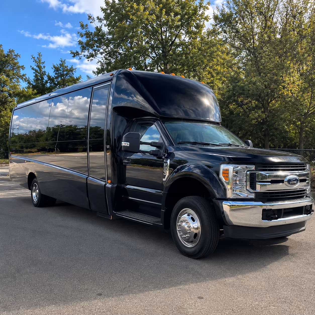 Oklahoma City Airport Shuttle & Transportation party bus exterior