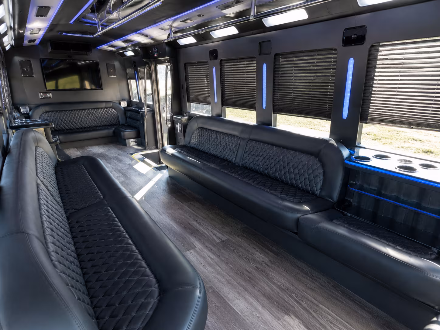 Oklahoma City Bachelor & Bachelorette Transportation party bus interior