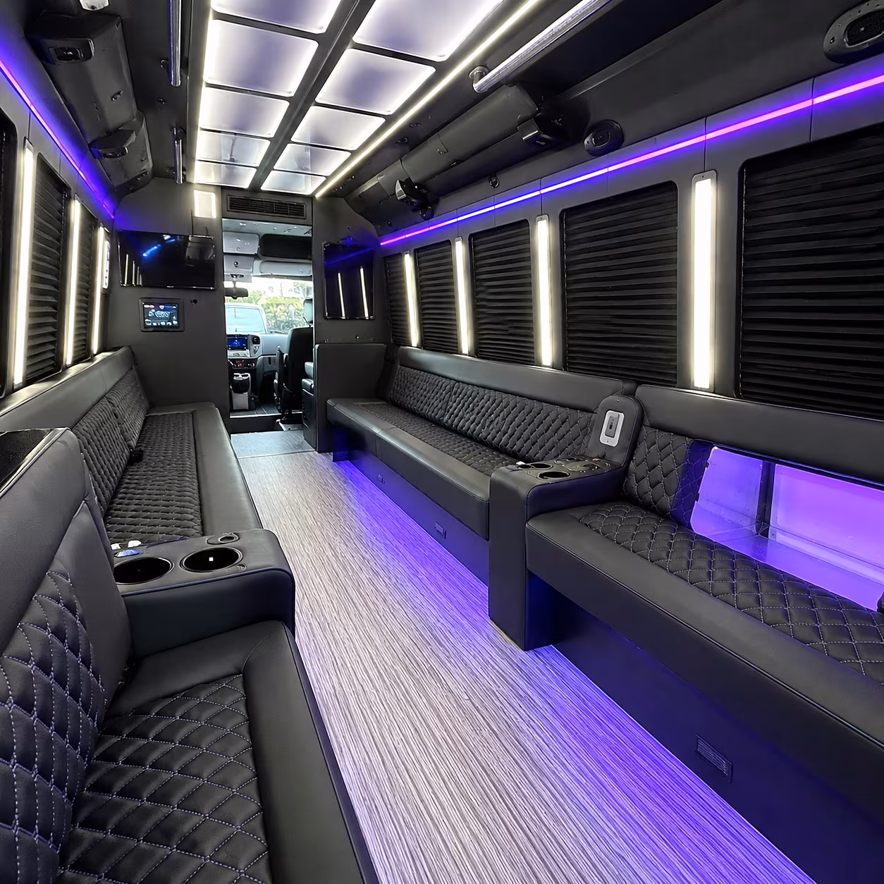 Oklahoma City Concert & Music Festival Transportation party bus interior