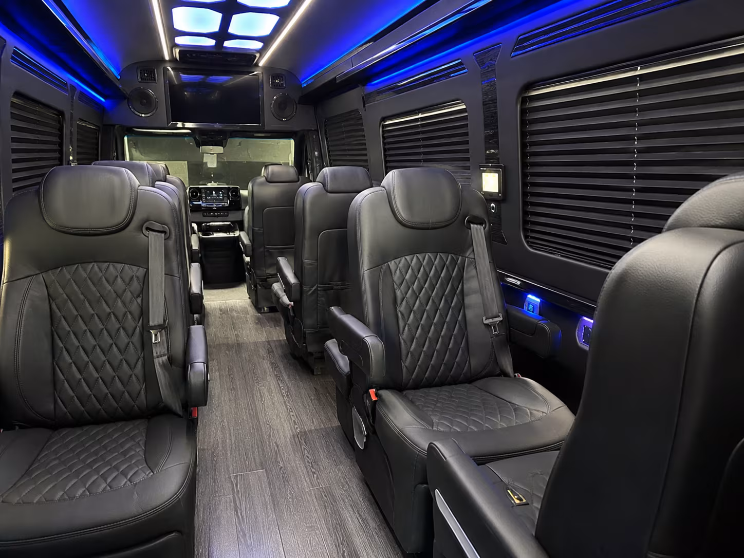 Oklahoma City School Event Transportation party bus interior