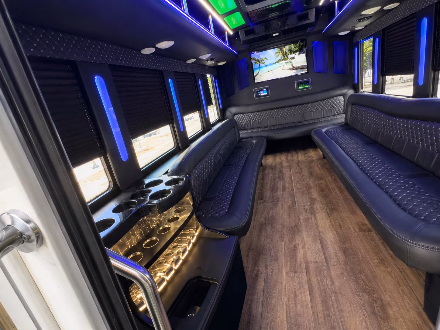 Oklahoma City Wedding Transportation party bus exterior