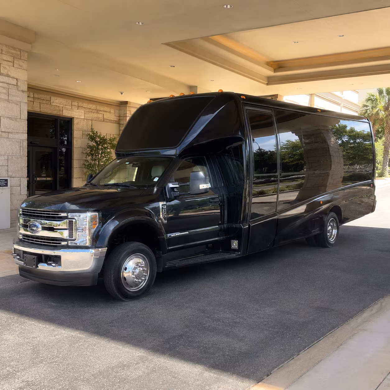 Oklahoma City Wedding Transportation party bus exterior