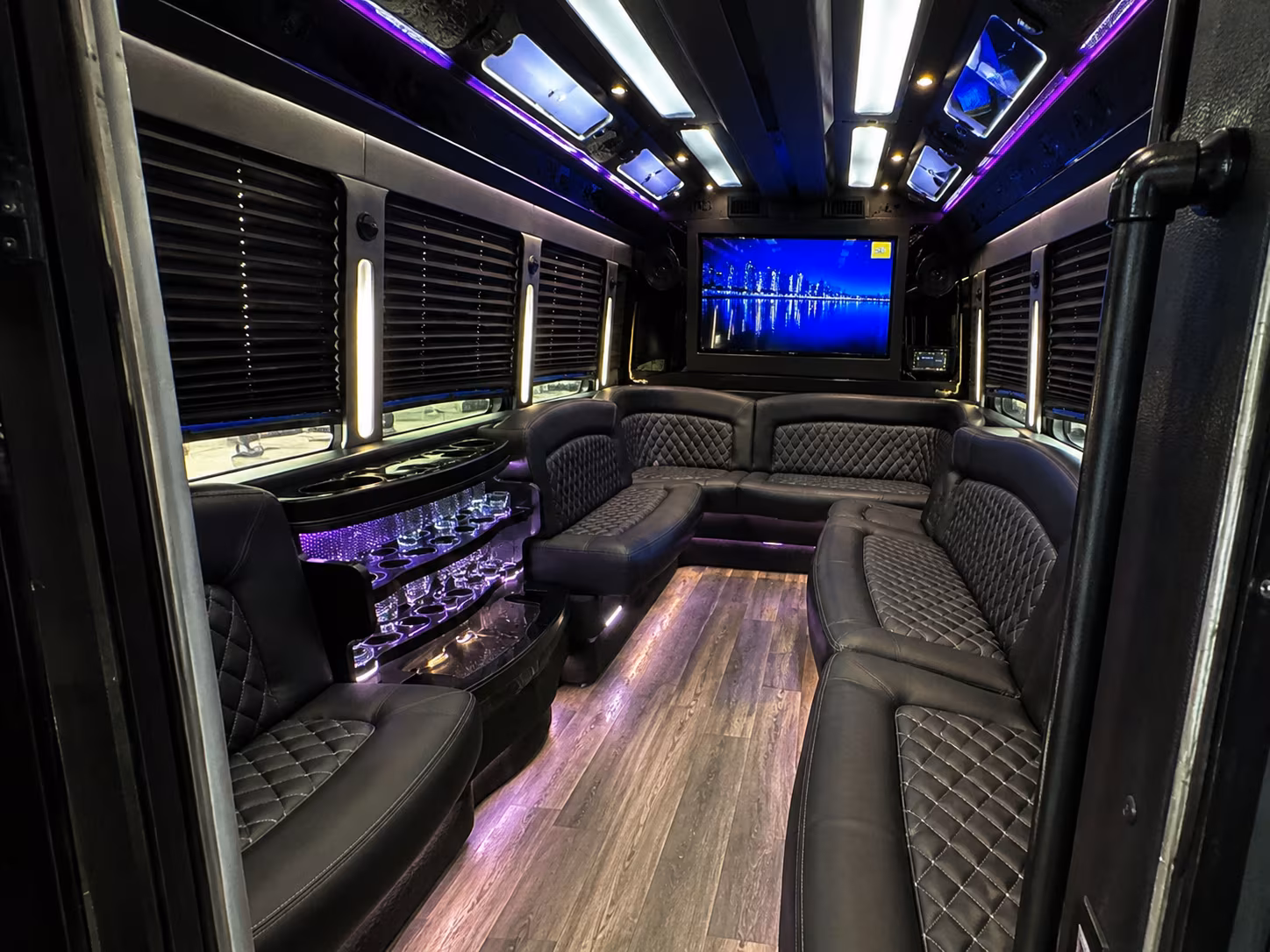 Oklahoma City Wedding Transportation party bus exterior