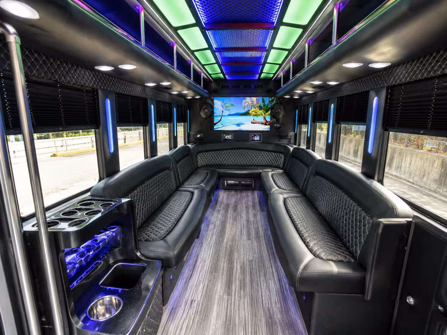 Oklahoma City Winery Tour & Pub Crawl Transportation party bus exterior